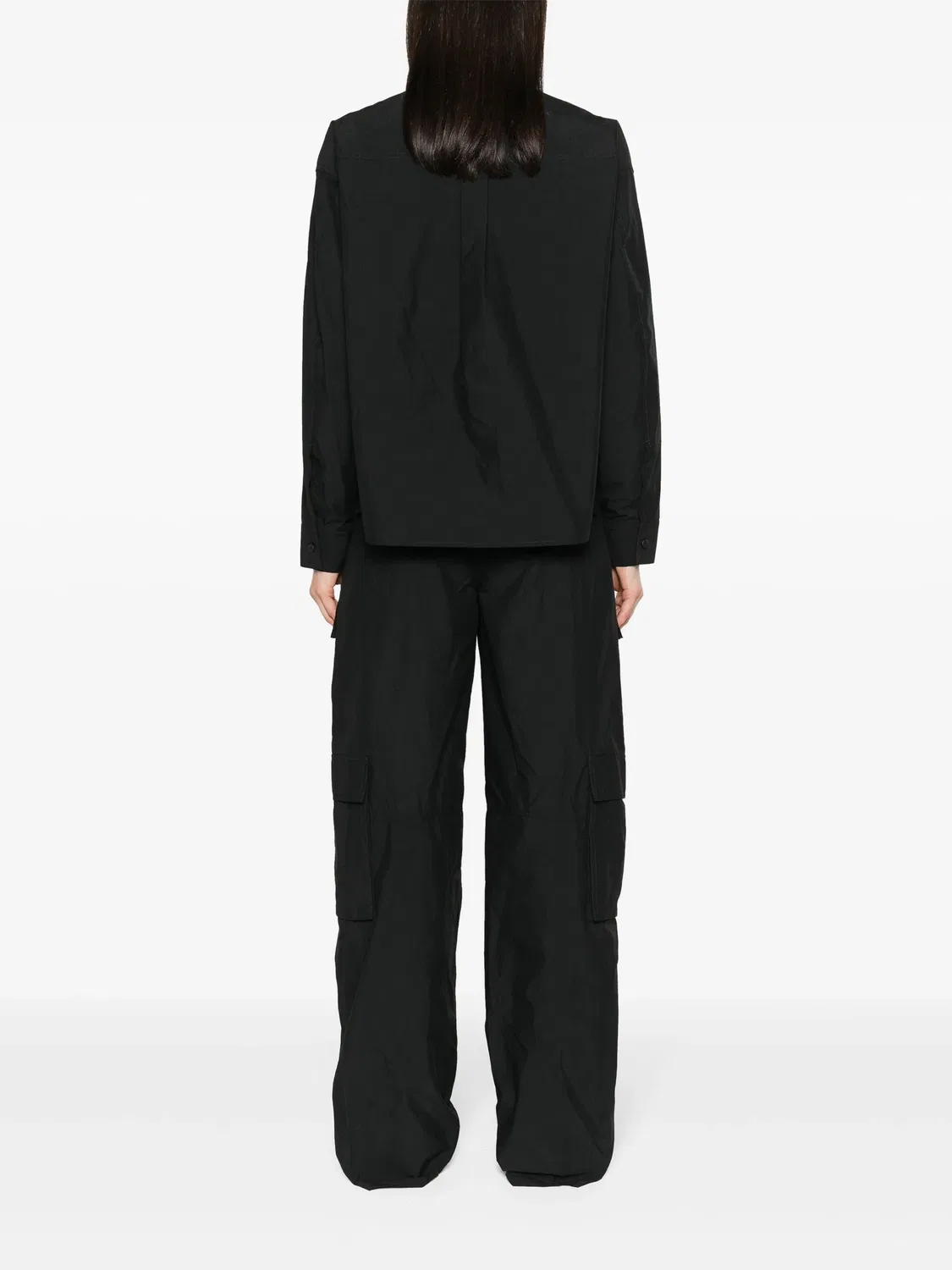 Комбинезон с кнопками из рипстопа Alexander Wang, черный — фото 2