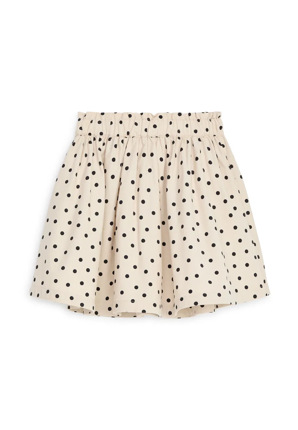 Вельветовая юбка - мини-юбка Arket, Beige Black