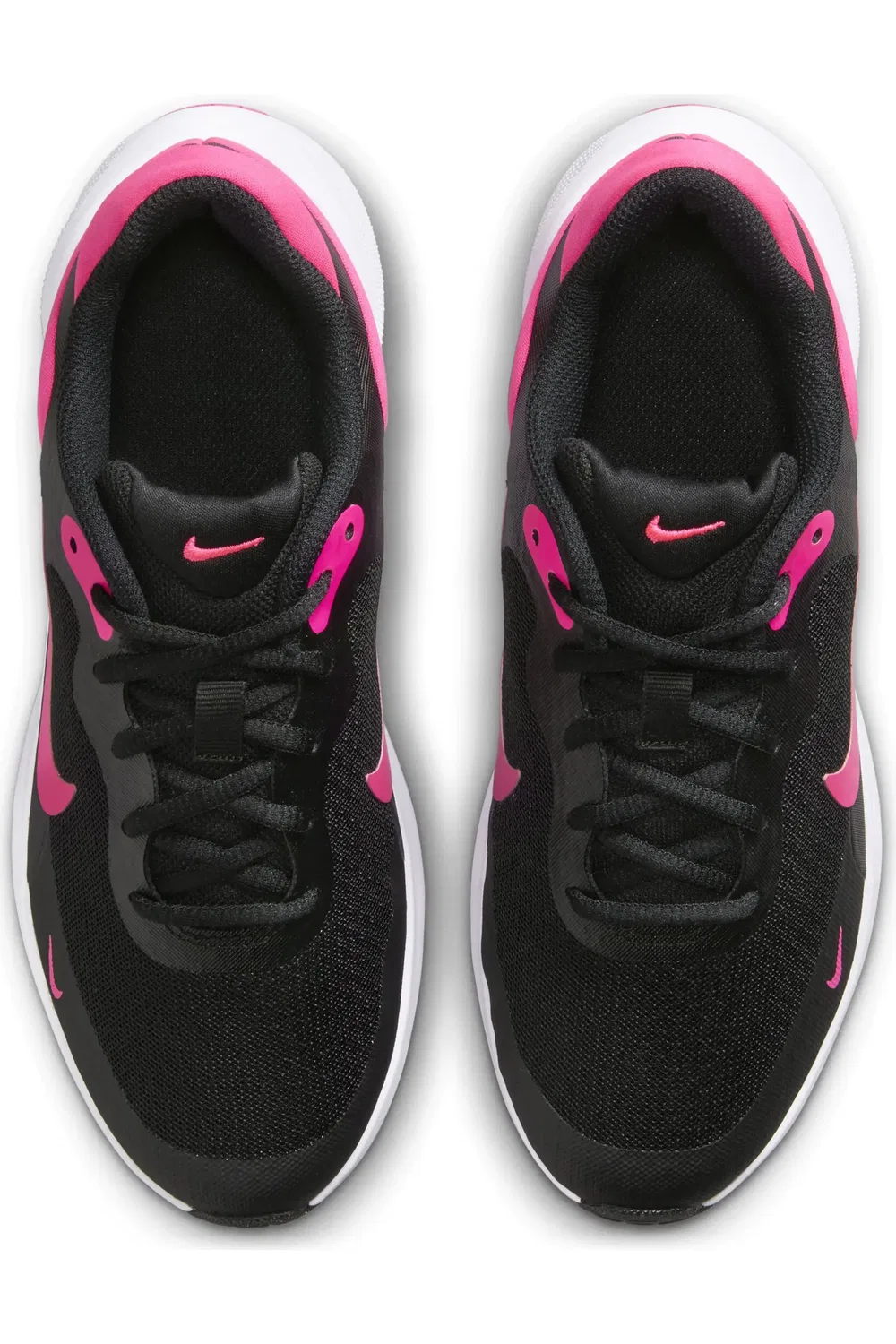 Кроссовки детские с амортизирующей стелькой Revolution 7 Nike, черный/ярко-розовый/белый — фото 3