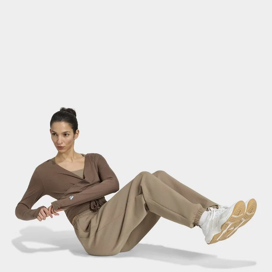 Женский топ-обертка Studio Soft Ballet Kahverengi, adidas — фото 3