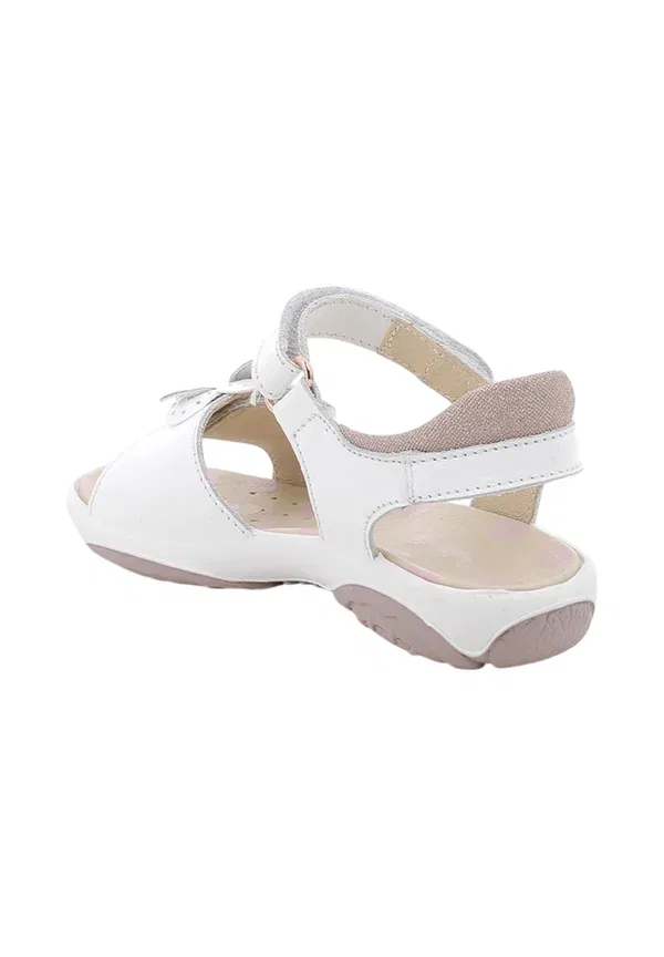 Сандалии с цветочной аппликацией Walking Sandals Primigi, white, белый — фото 3