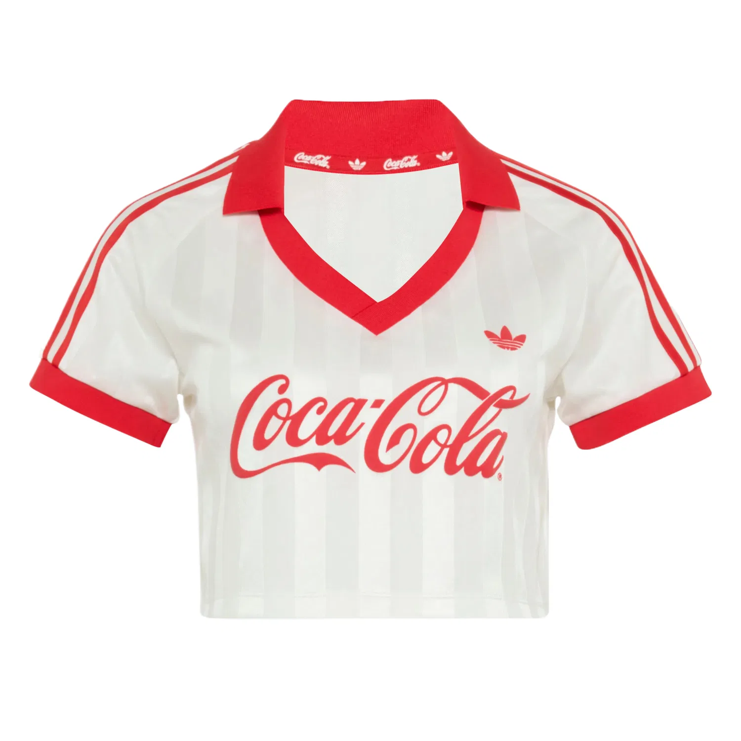 Футболка с V-образным вырезом X Coca Cola Adidas Originals, Bright White/Red
