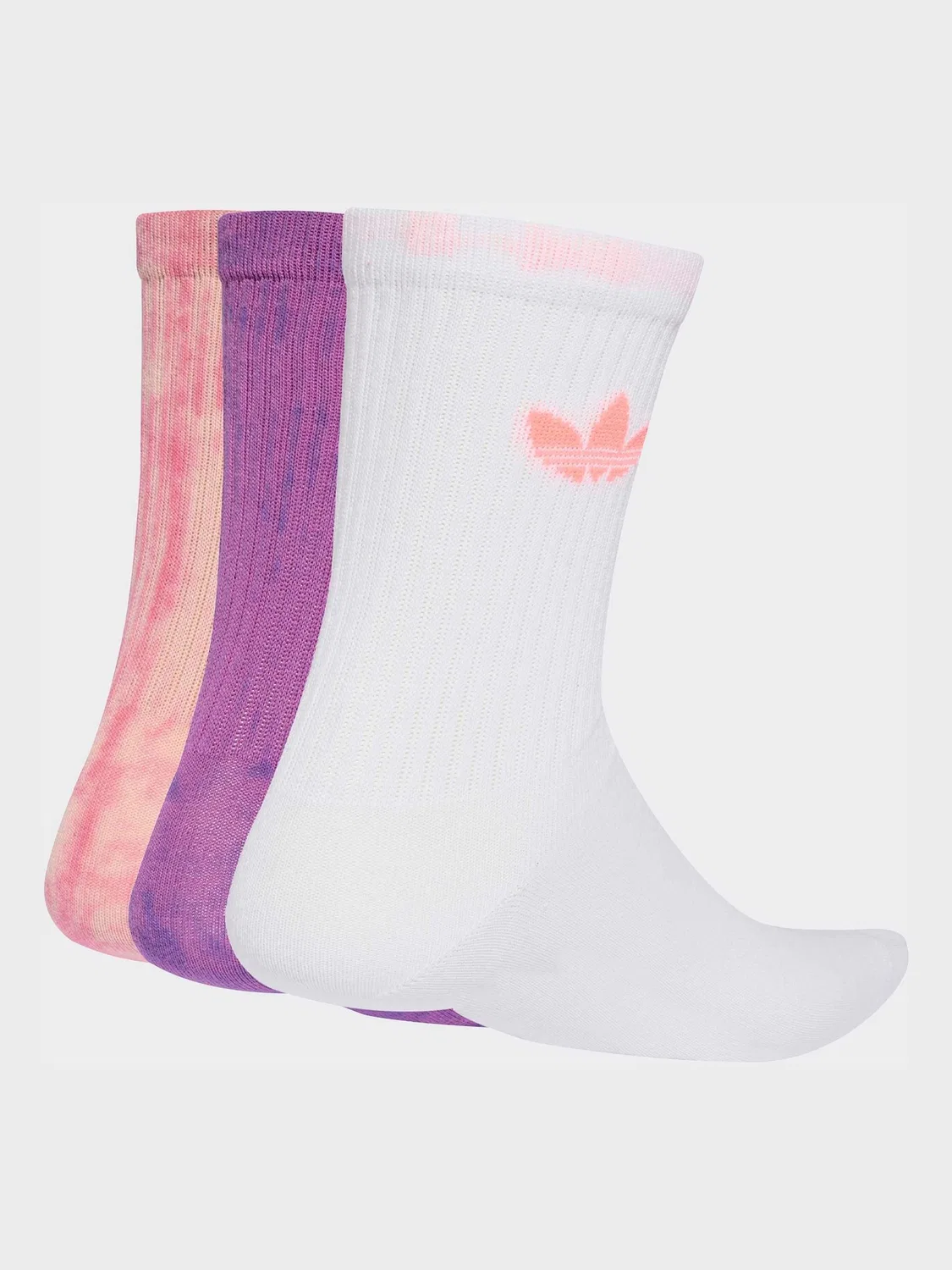 Носки, повседневные, 3 пары, adidas Originals, темно-розовый — фото 2