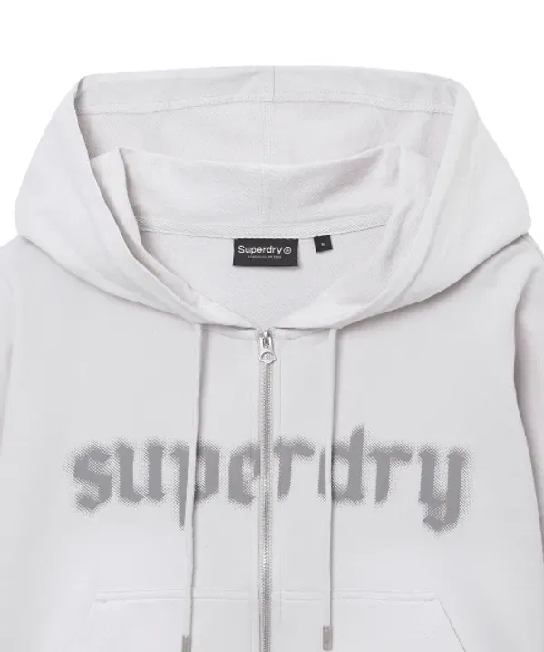 Худи на молнии женское Superdry, Cool Gray — фото 3