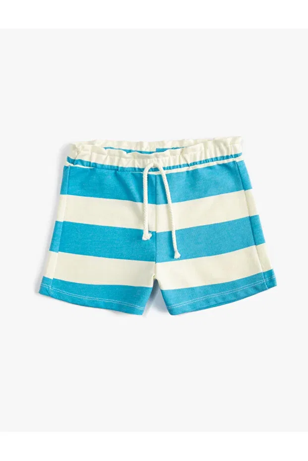 Детские шорты для девочек хлопковые Koton, Blue Striped