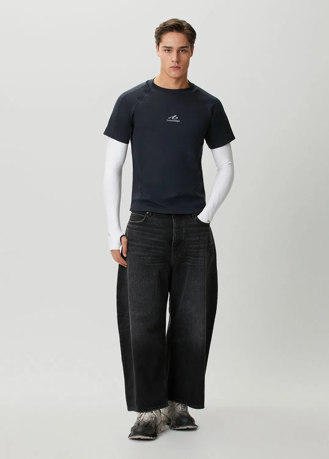 Джинсы Balenciaga Round Fit, Black