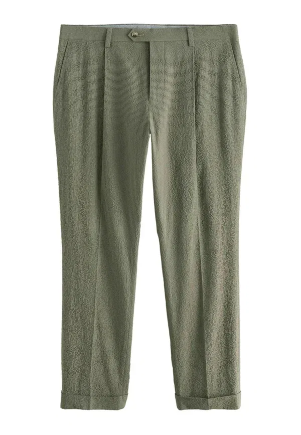 Брюки Cotton Blend Suit trousers Next, green, зеленый