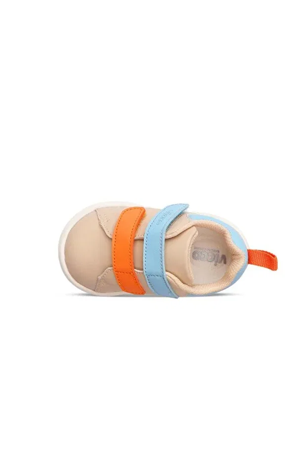 Детские хлопковые туфли для девочек Vicco, Beige — фото 3