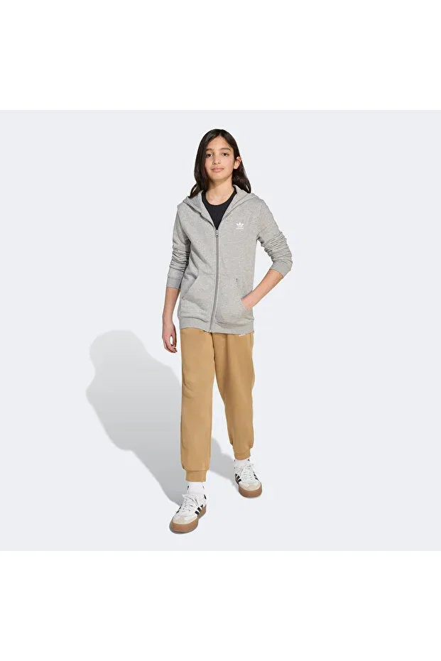 Детские свитшот для девочек с капюшоном Adidas, Gray