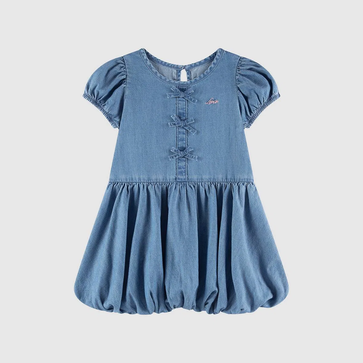 Платье-Пузырь для девочек 2-4 лет Levi's, It'S All Fun - Medium Wash — фото 4