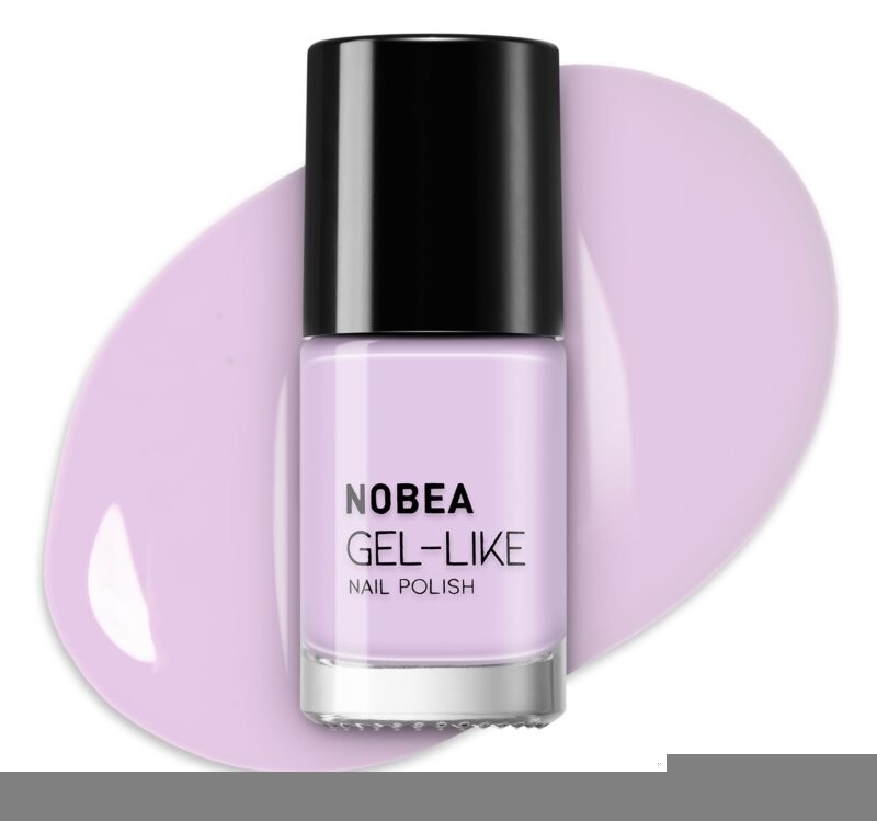 

Лак для ногтей с гелевым эффектом NOBEA Day-to-Day, оттенок Soft lilac #N05 6 мл