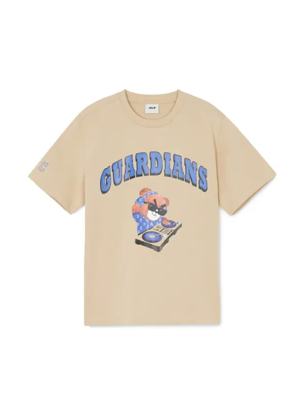 Футболка с графикой Mega Bear, Mlb Kids, светло-бежевый — фото 2