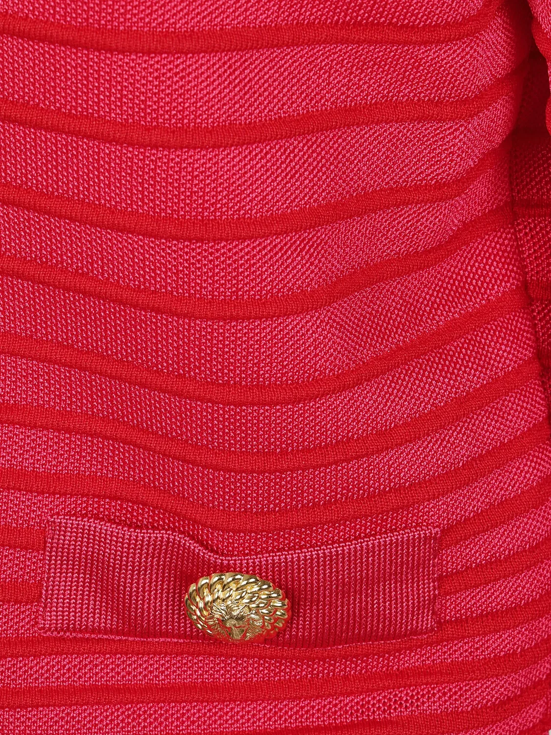 Кардиган с рельефными деталями Balmain, фуксия — фото 3