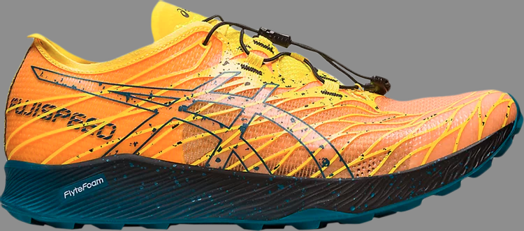 Кроссовки fuji speed 'golden yellow ink teal' Asics, желтый - фото