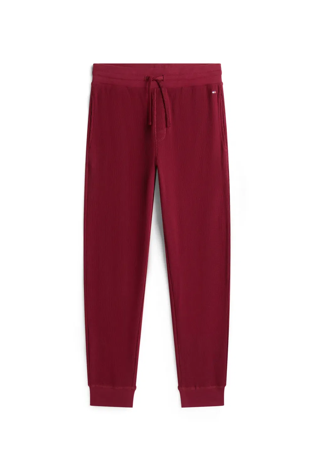 Мужские брюки вафельные Essentials Deep Rouge, Tommy Hilfiger, Burgundy — фото 3
