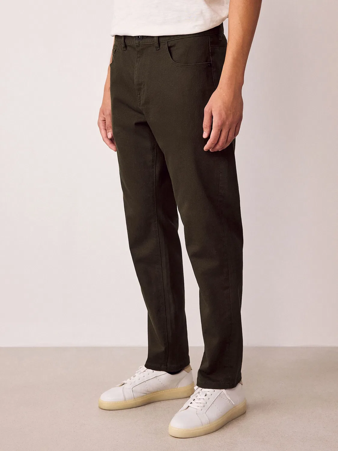 Джинсы классические, slim fit Next, коричневый
