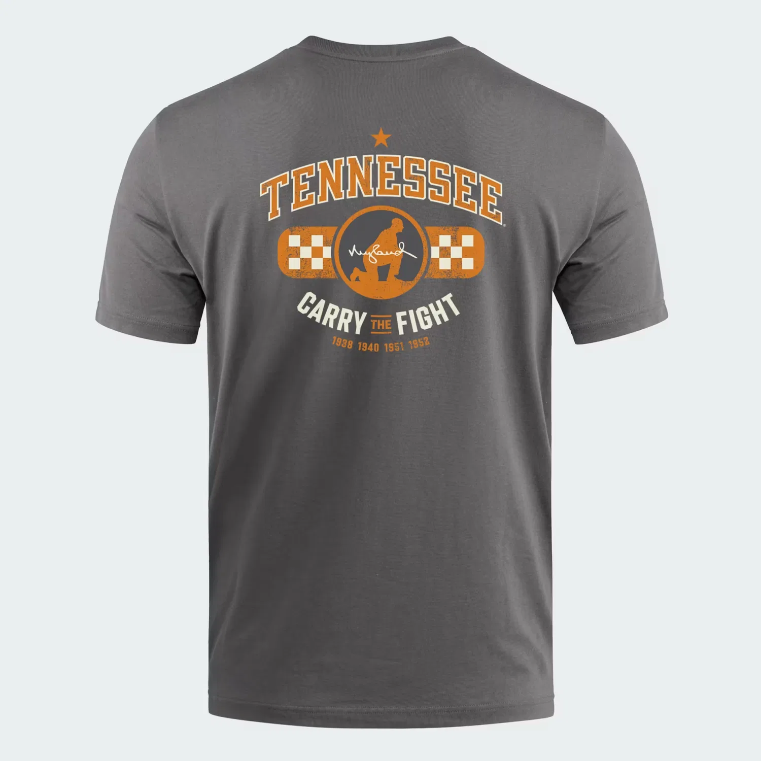 Мужская футболка свободного кроя с графическим принтом Tennessee Volunteers Originals Adidas Originals, серый/кремовый — фото 2