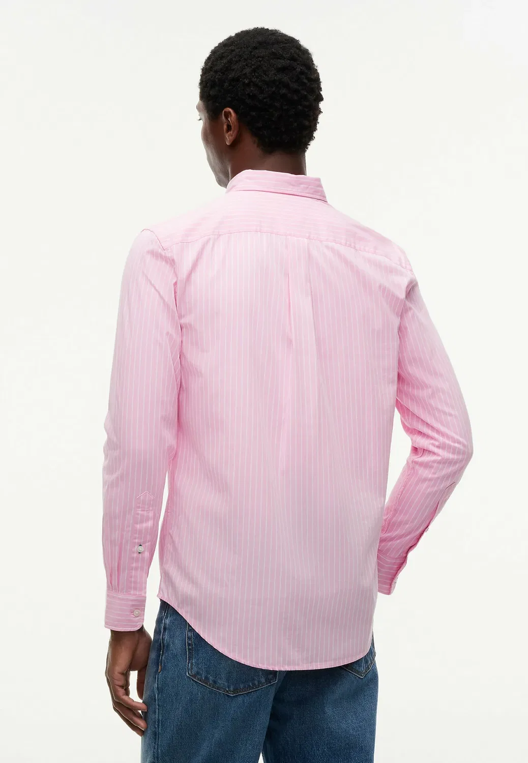 Рубашка Flex hairline poplin rf - рубашка Tommy Hilfiger, Classic Pink Stripe — фото 3