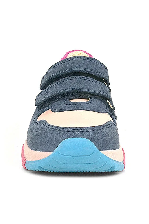 Детские кроссовки для девочек кожаные Rakerplus, Navy Blue — фото 4