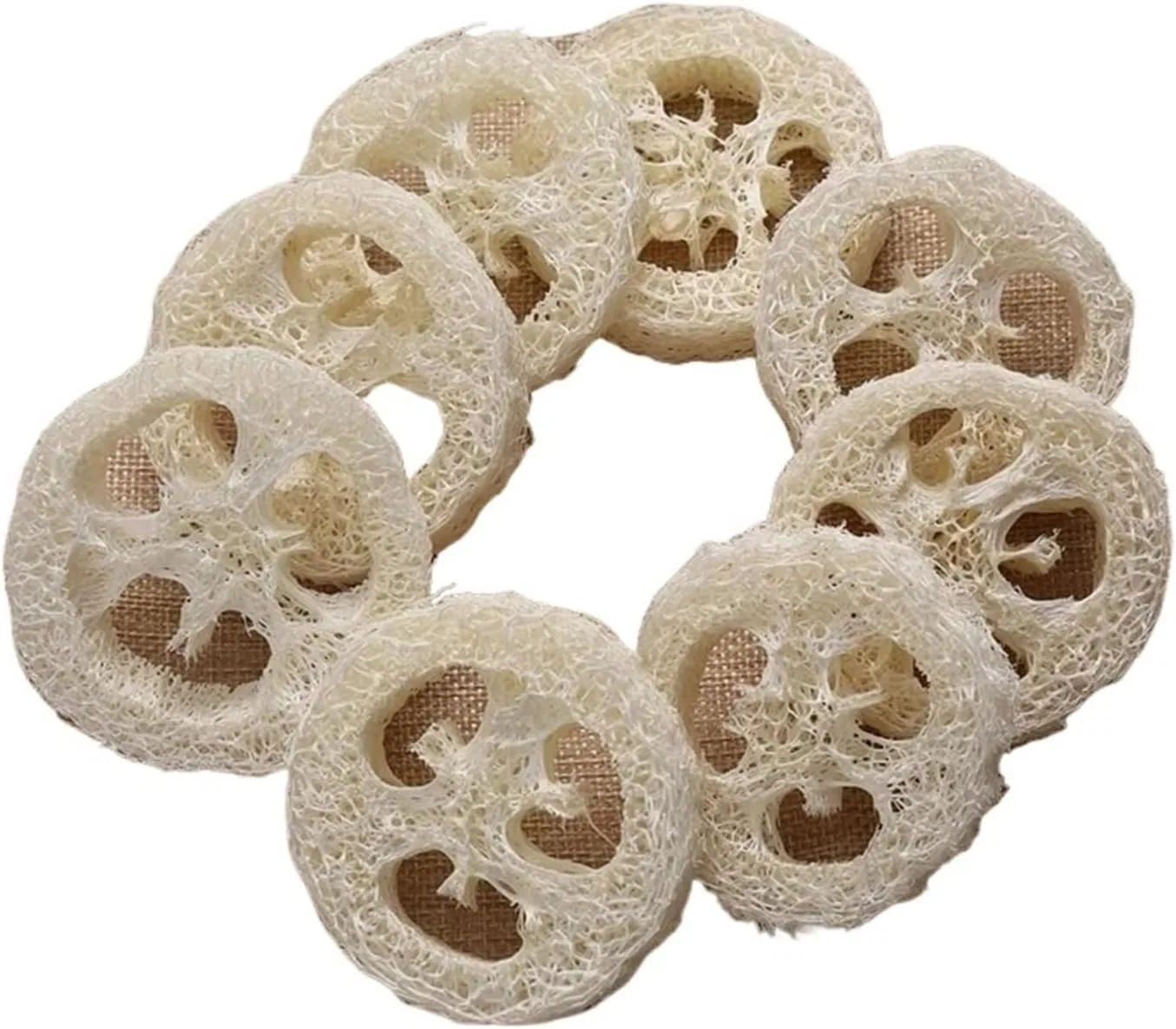 Люфа для ванны Natural Loofah Slices, CLENEA, 1 шт, 50 г, One Colour