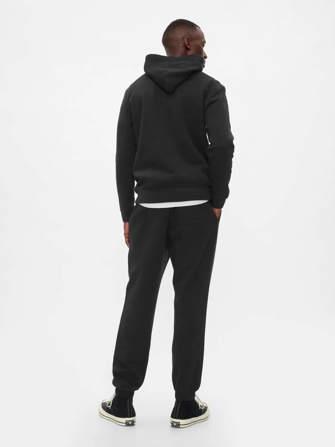 Джоггеры из флиса Gap, Black — фото 2
