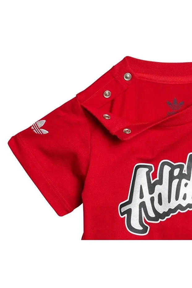Детский комплект спортивного костюма для мальчиков с коротким рукавом Adidas, Colored — фото 3
