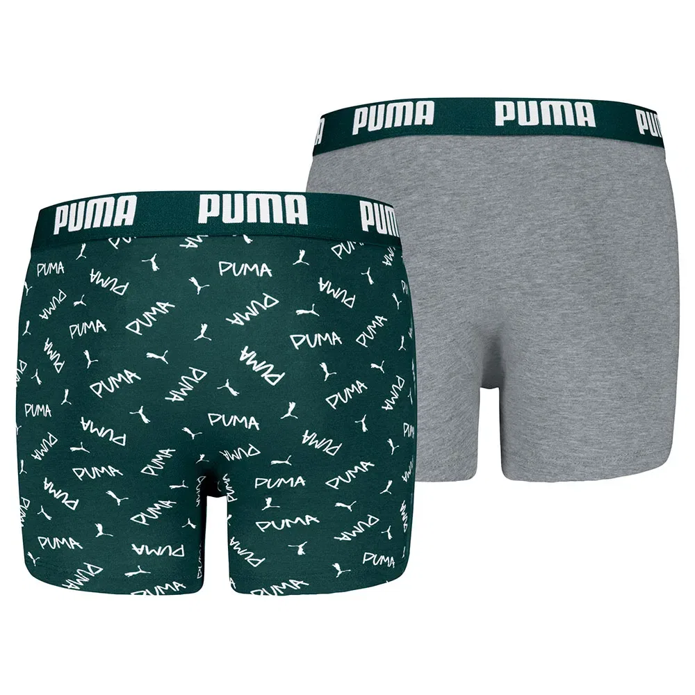 Боксеры 2 шт Puma, зеленый — фото 2