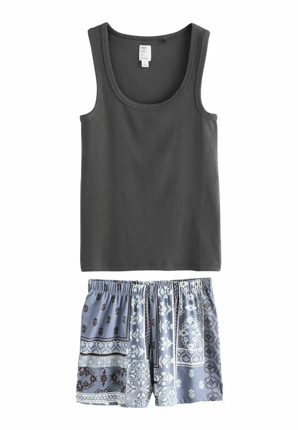 Комплект пижамный с принтом Next, Charcoal grey, серый