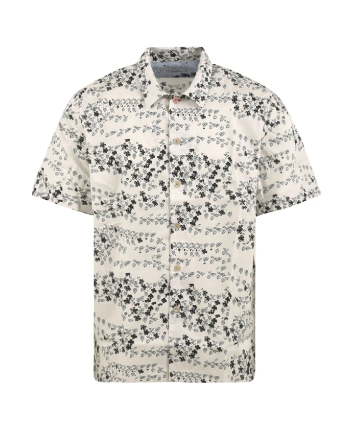 

Рубашка повседневного кроя с цветочным принтом Paul Smith, белый