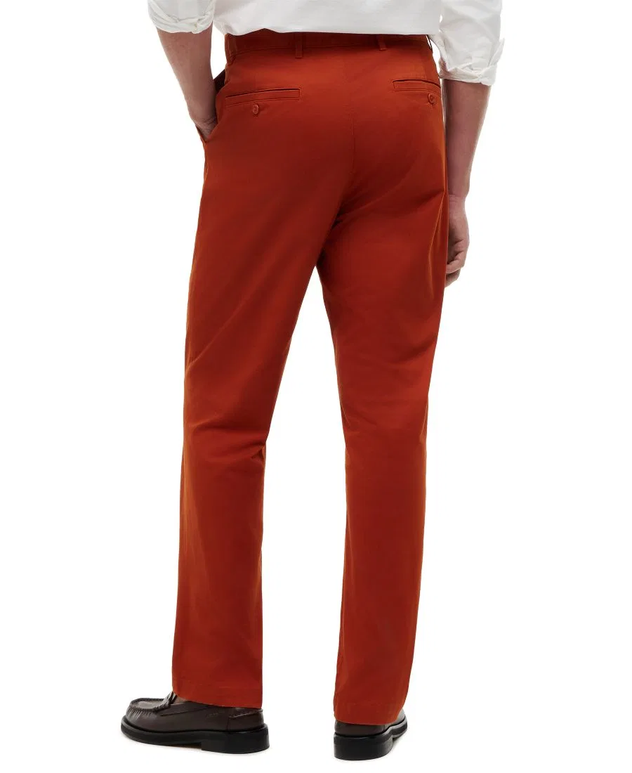 Брюки чинос из стрейч-хлопка с прямым кроем Tommy Hilfiger, Rusty Ochre — фото 4