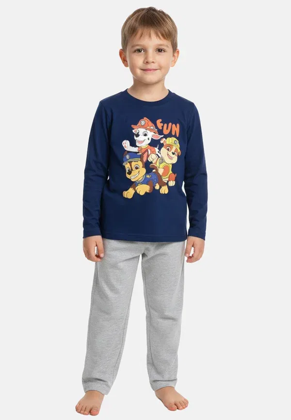 Пижама с принтом Paw Patrol, хлопок, Paw Patrol, синий, серый