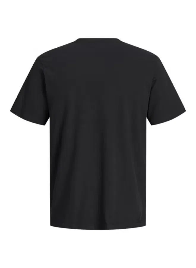 Футболка с принтом Youth crew neck Jack & Jones Junior, черный — фото 2