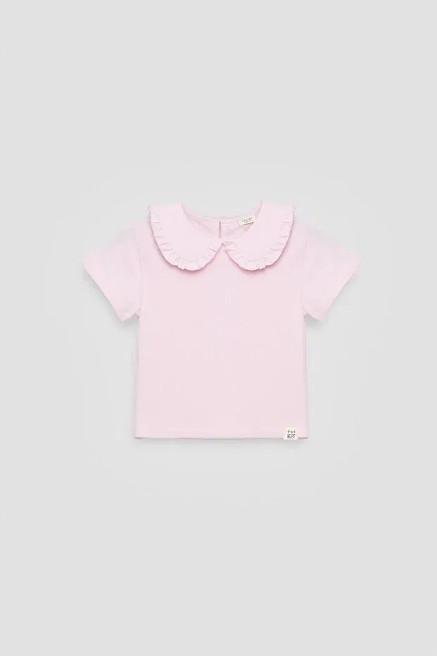 Детское для девочек футболка хлопковая Tyess Bsc, Pink