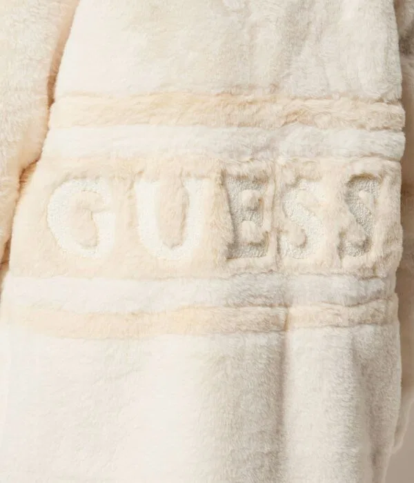 Детская шуба для девочек Guess, бежевый — фото 4