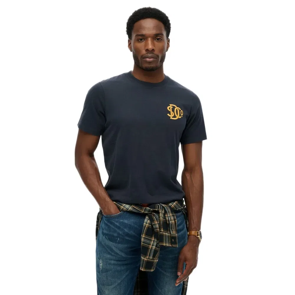 Футболка с коротким рукавом Neon Relaxed Superdry, синий