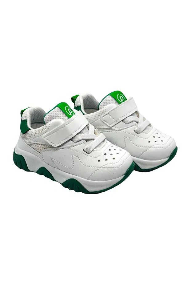 Детские туфли для девочек с эластичными шнурками Pappix, Green