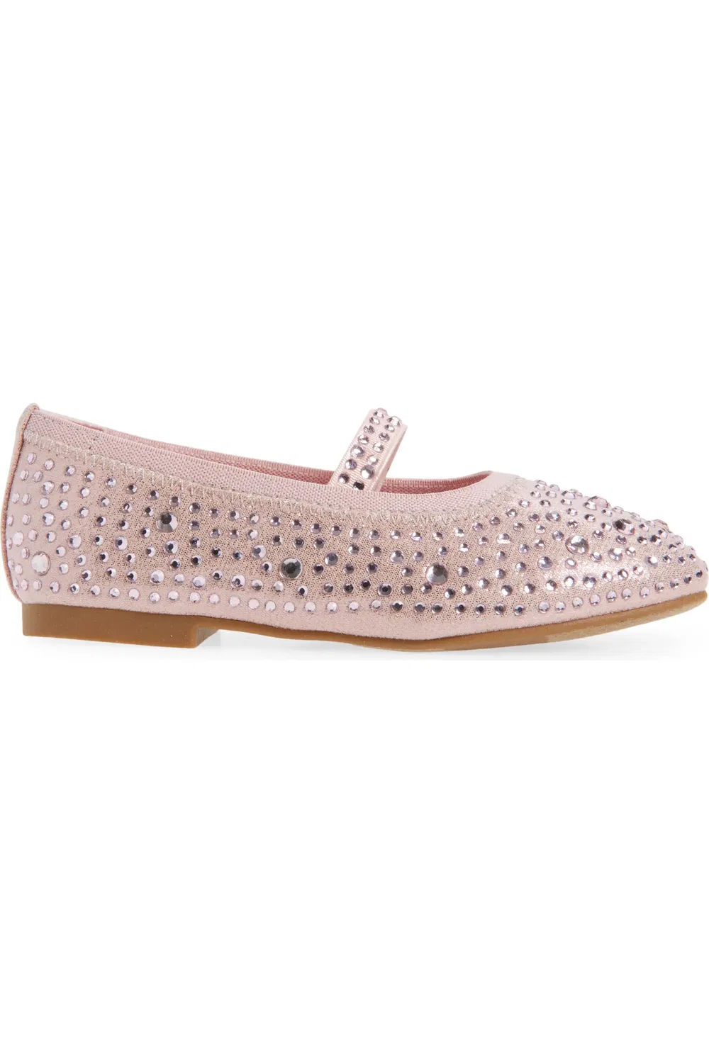 Балетки детские с блестками Kyleigh Nordstrom, Pink Metallic — фото 3