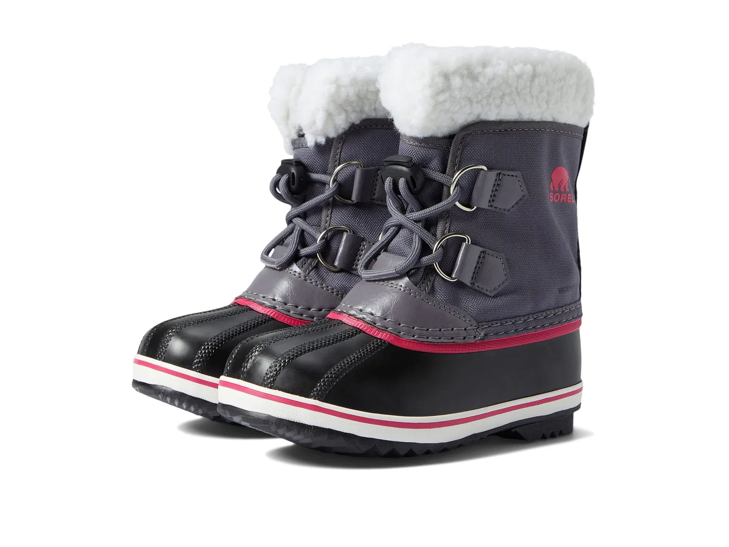 Детские зимние ботинки для мальчиков и девочек водонепроницаемые Sorel, Pulse Black