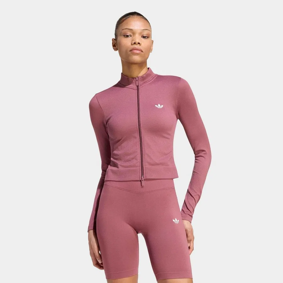 Женская куртка с длинным рукавом Essentials adidas, Бордовый