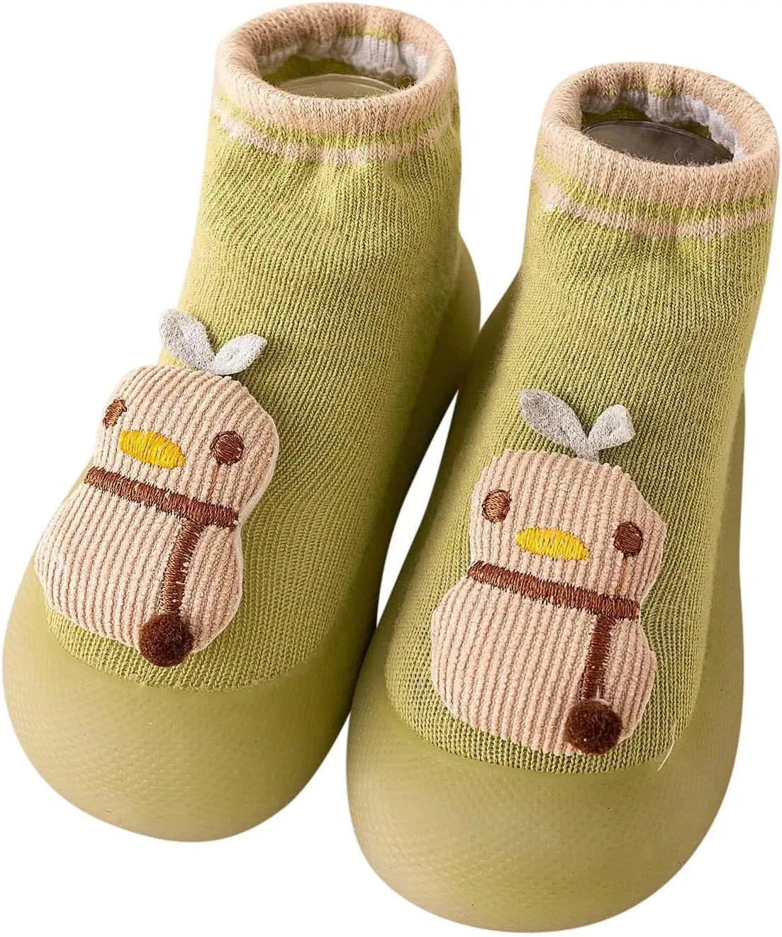 Детские кроссовки с принтом кролика Slip On Sock Shoes, Mint Green