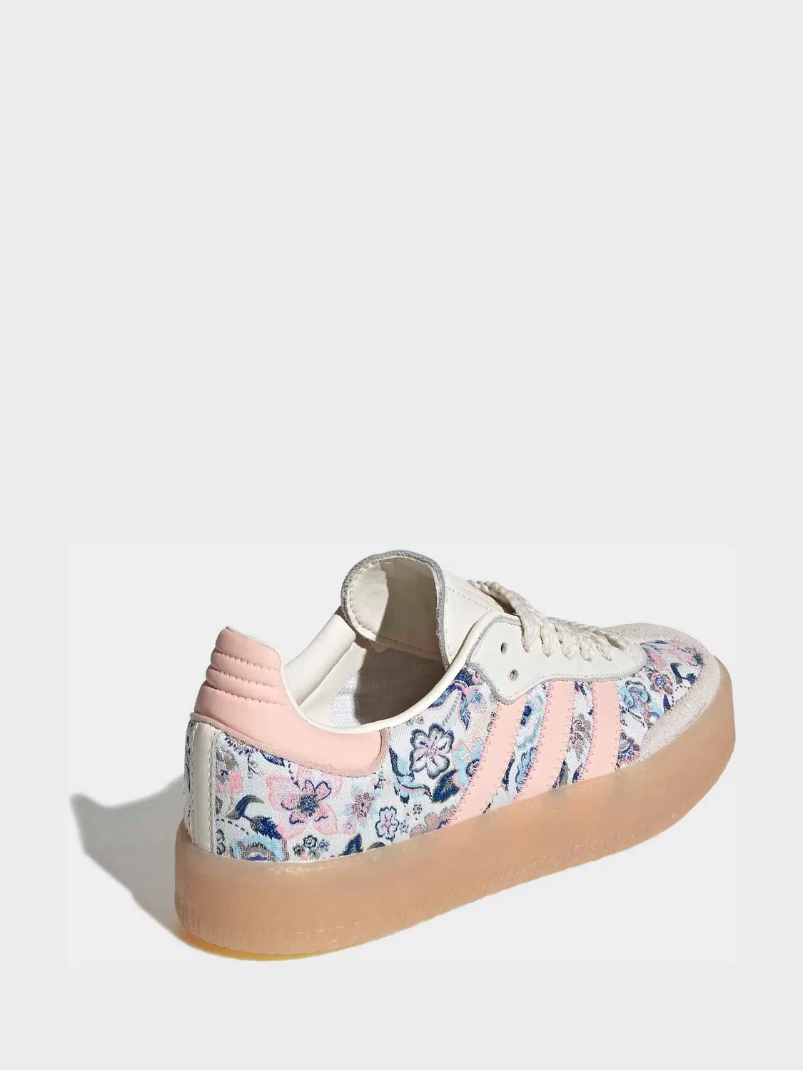 Кроссовки Samba с цветочным принтом, adidas Originals, белый — фото 4