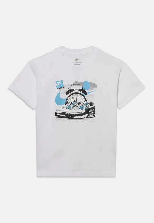 Футболка с принтом, полупрозрачная, Tee rise unisex, Nike Sportswear, White, белый