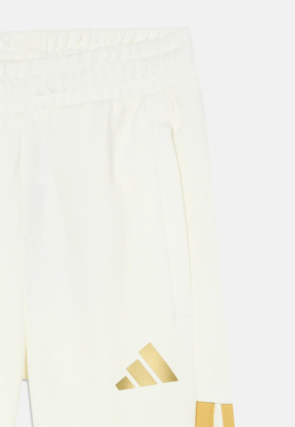 Детские спортивные штаны Messi House of Tiro унисекс Adidas Performance, Off-White/Ice Blue — фото 3