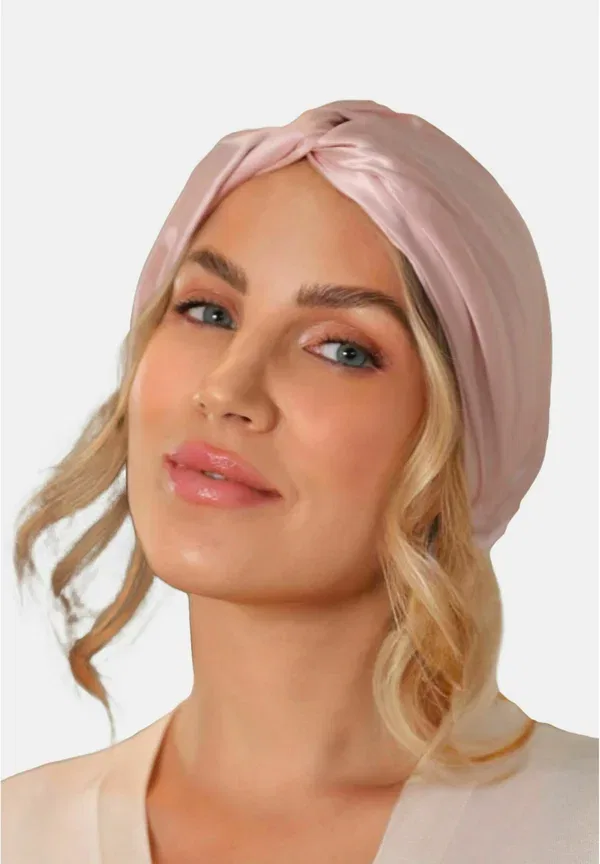 Шапка для сна из мульберри шелка, Lenoites, Pink — фото 3