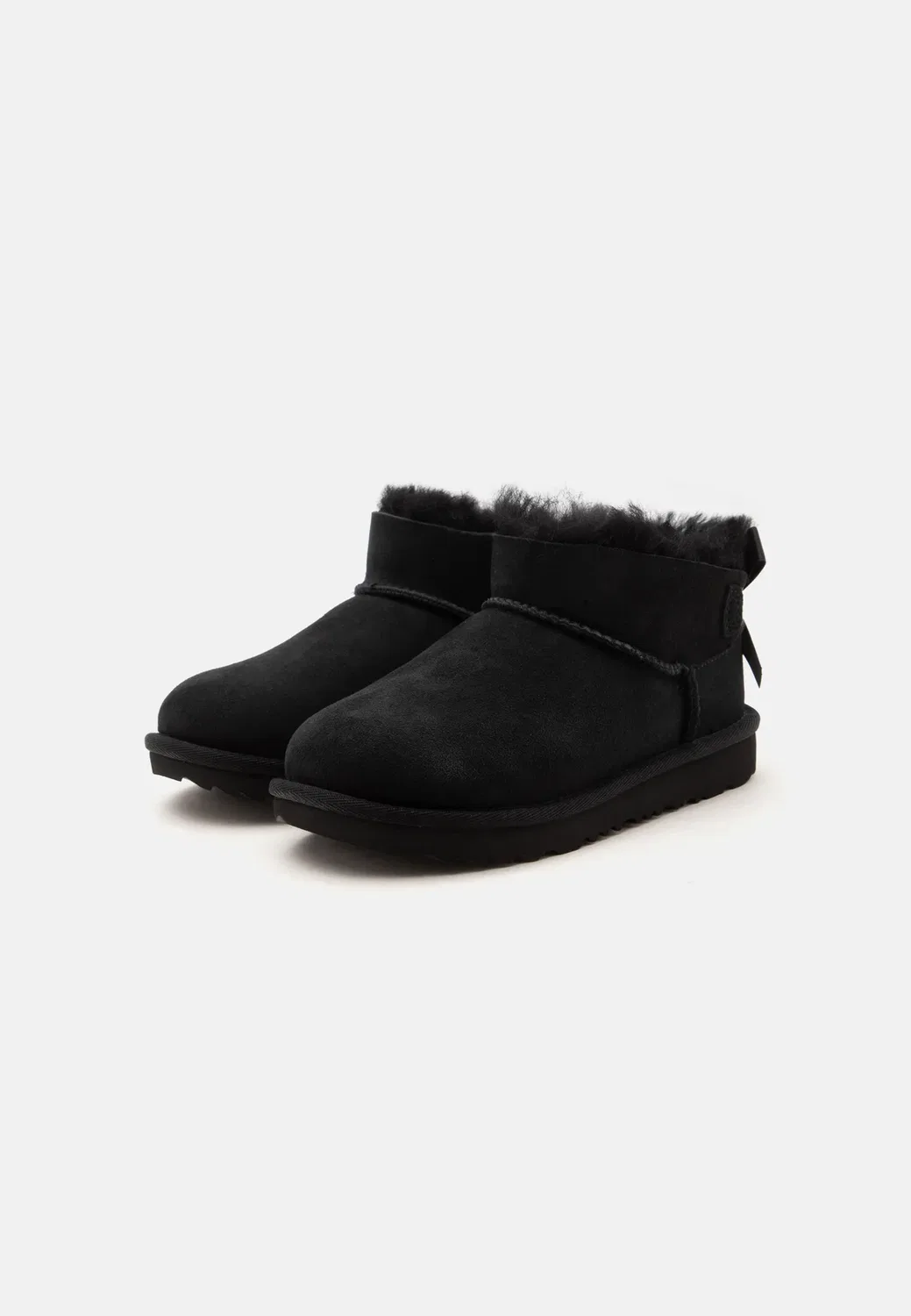 Ультраминиатюрные ботильоны Bailey Bow - классические ботильоны Ugg, Black — фото 2