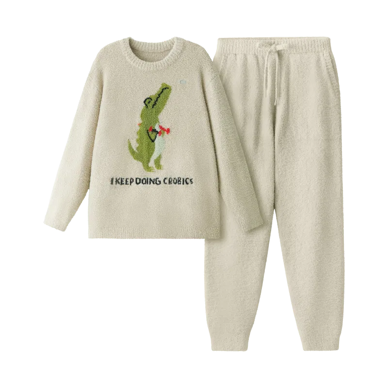 Детский комплект пижам Weightlifting Crocodile BANANA IN, Willow Gray