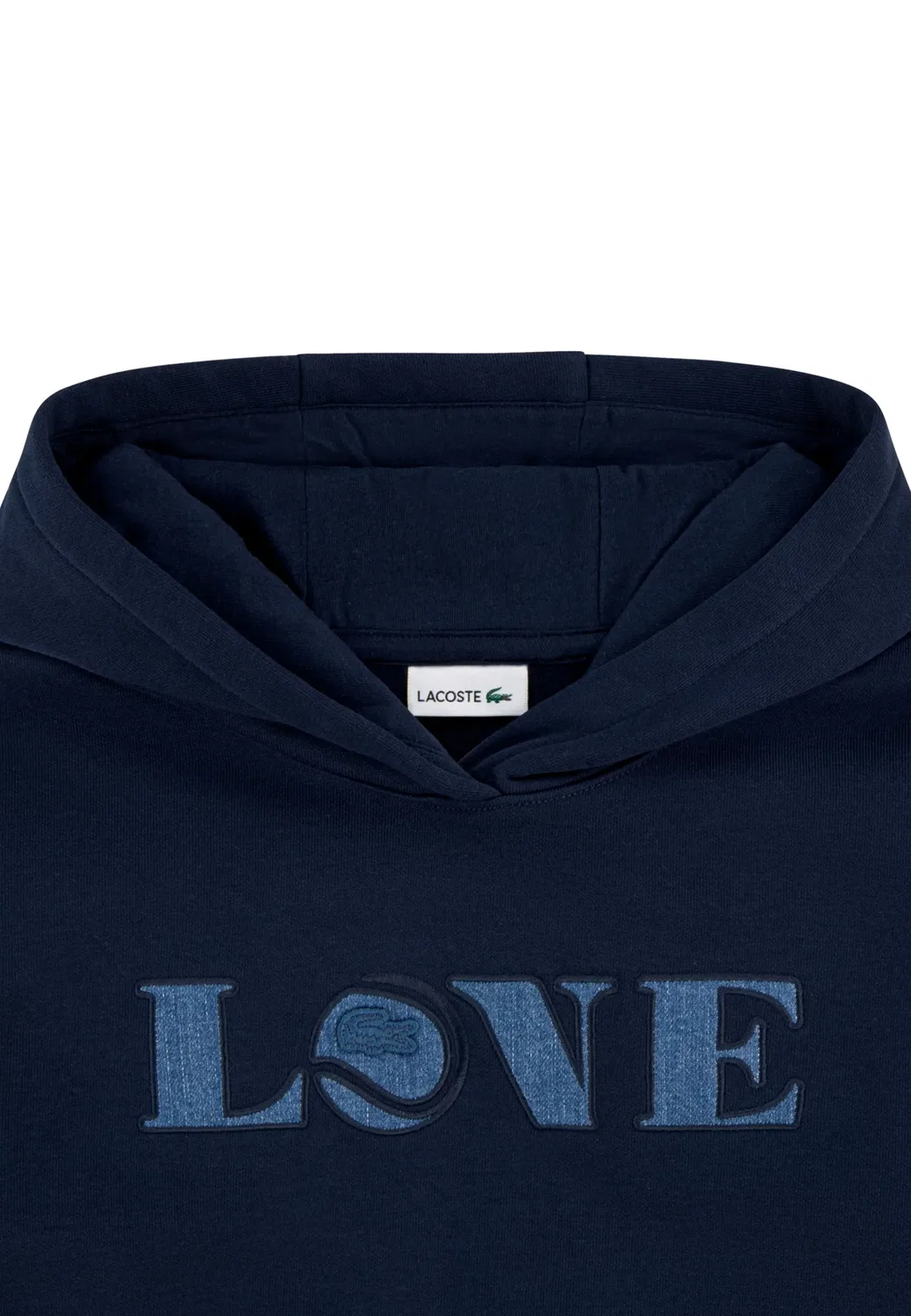 Худи с принтом Love Lacoste, темно-синий — фото 3