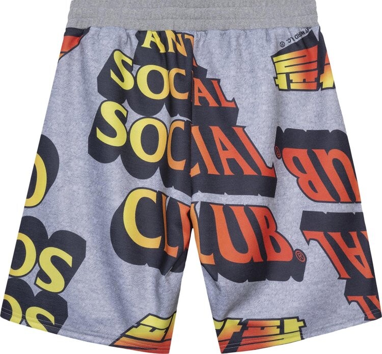 

Шорты Anti Social Social Club Whisped Terry Fleece Shorts 'Grey', серый