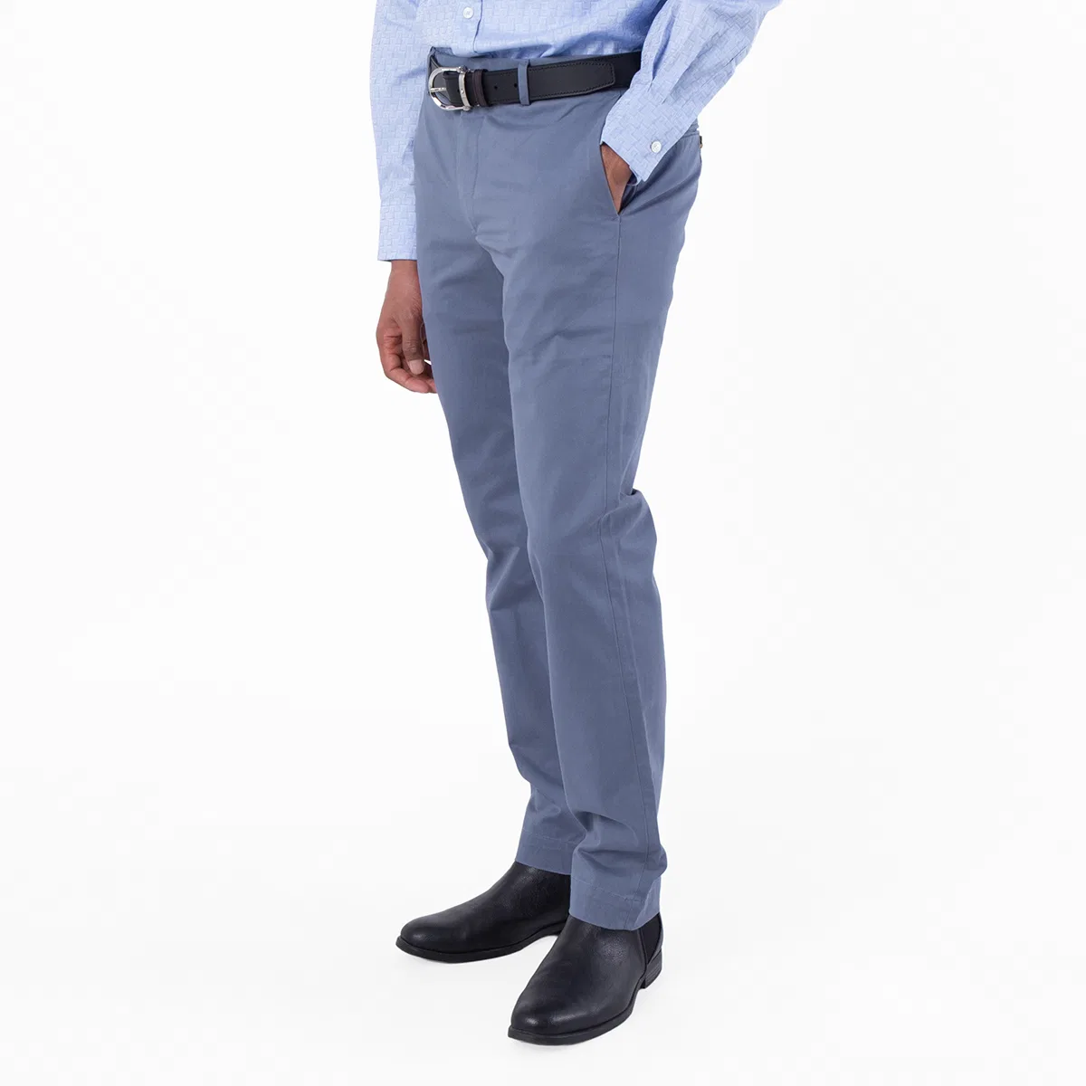 Брюки зауженные Stretch Slim Fit Cotton Pants Polo Ralph Lauren, Blue — фото 2