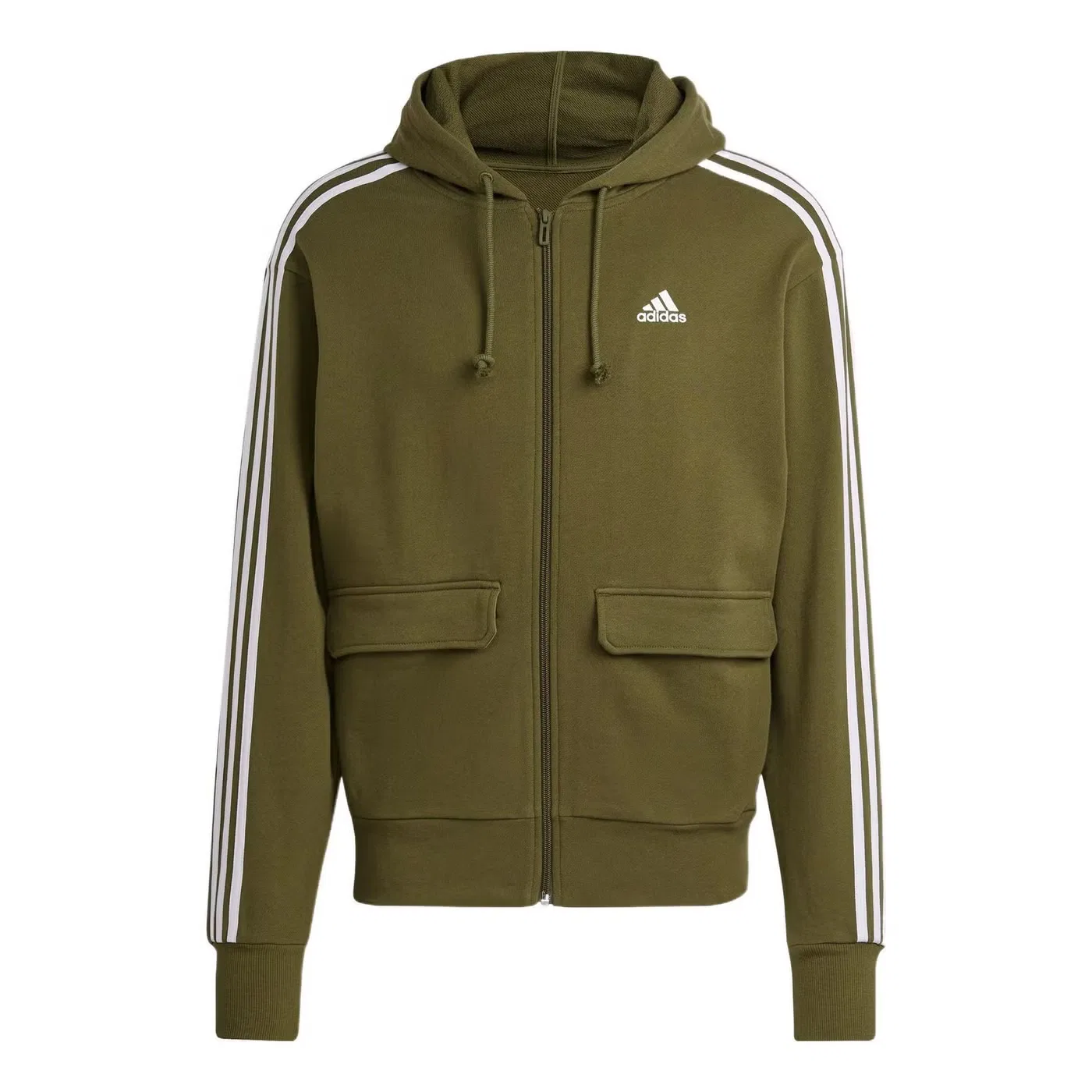 Куртка спортивная с капюшоном на молнии с принтом Adidas, разноцветный